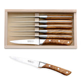 Palace Steak Knife Boxed Set of 6 - Olive Wood