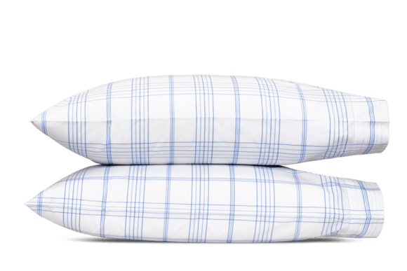 Matouk August Plaid Pillowcase Pair The Little House Shop