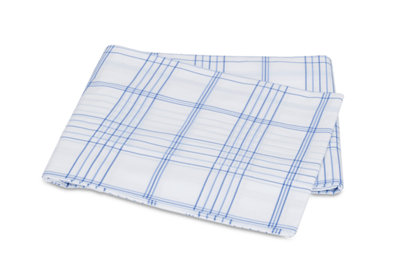 Matouk August Plaid Flat Sheet