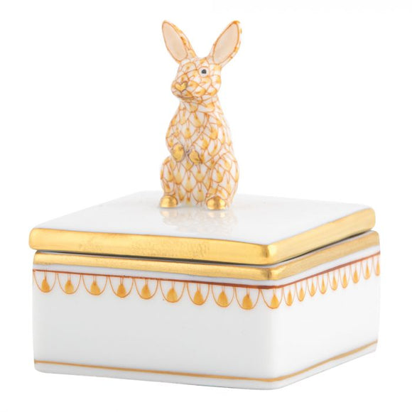Herend Bunny Box - Butterscotch