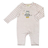 Crochet Owl Stripe Babygro 6-12M