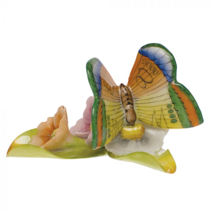 Herend Flowers with Butterfly