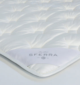 Sferra Sonno Notte King Mattress Topper - Snow