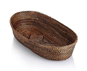 Oval Bread Basket with Edging - Small