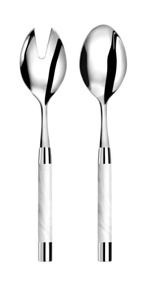 Conty Salad Serving Set, White