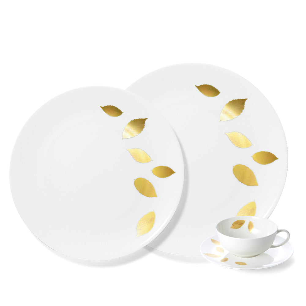 Gold Leaf Dinnerware