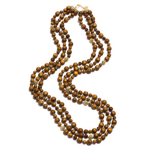 Earth Goddess Beads Necklace, Teak