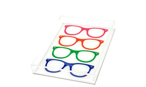Multi-color glasses tray