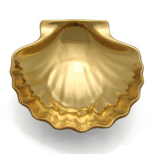 Scallop Shell Gold Dish