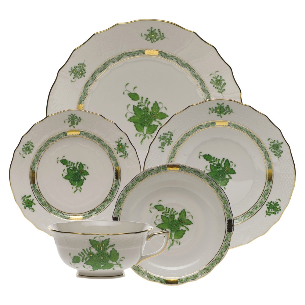 Herend Chinese Bouquet Green Dinnerware