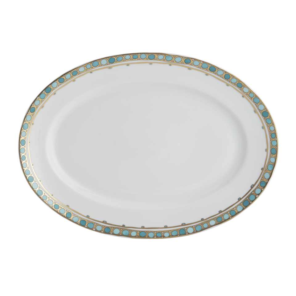 R. Haviland & C. Parlon Syracuse Turquoise Serveware