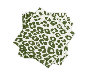 Matouk Iconic Leopard Napkins, Set of 4