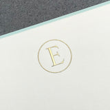 Initial Letter E Note Cards