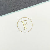 Initial Letter F Note Cards