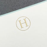 Initial Letter H Note Cards