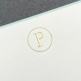 Initial Letter P Note Cards