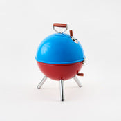 Mini Barbeque, Red/Blue, Metal, 17"