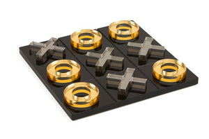 Lucite Tic Tac Toe- Black/Gold