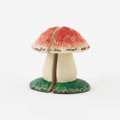 Mushroom Bookends, Cast Iron, 6"