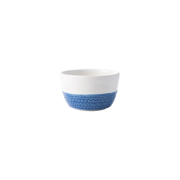 Juliska Le Panier Pasta Bowl – White Stoneware With Delft Blue Hand-Painted Band