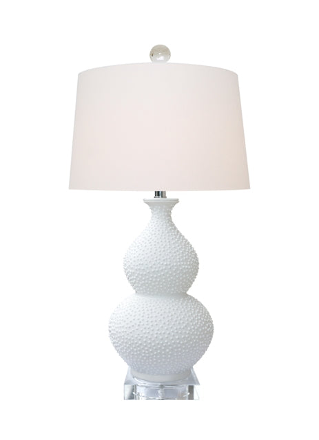 Pearl White Gourd Lamp