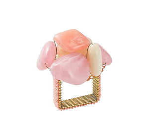 Kim Seybert Sea Stone Napkin Ring -Blush