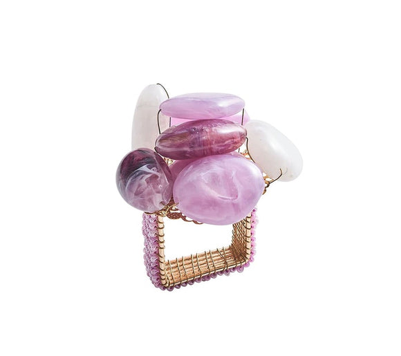 Kim Seybert Sea Stone Napkin Ring - Lilac
