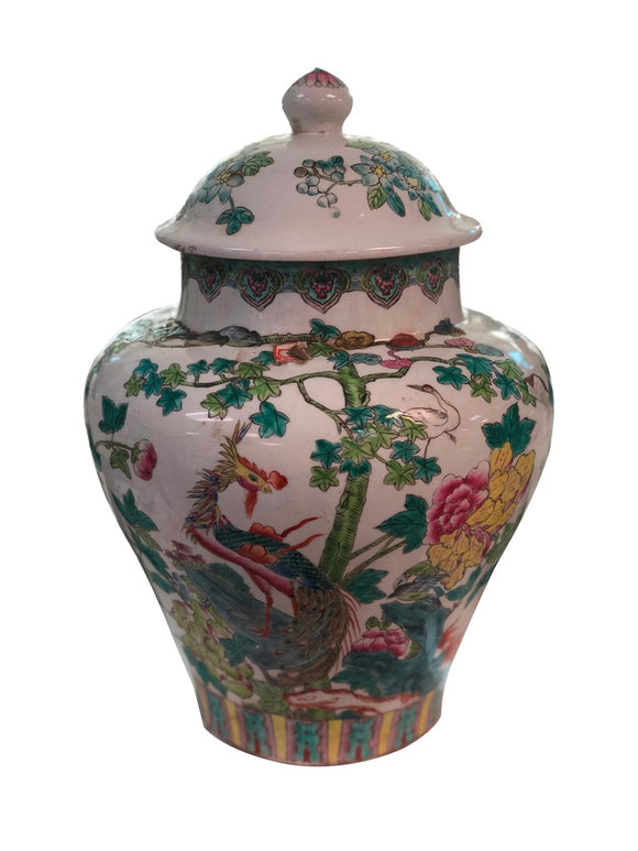 Semi Old Hand Painted Porcelain Jar