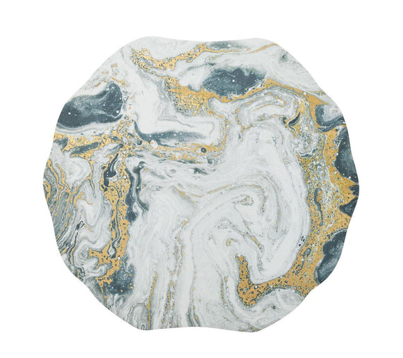 Kim Seybert Cosmos Placemat Ivory/Gold/Silver