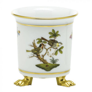 Herend Rothchild Bird Mini Cachepot with Feet