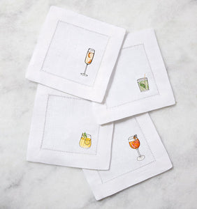 Sferra Aperitivo Cocktail Napkins, set of 4