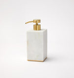Sferra Pietra Soap Dispenser White & Gold