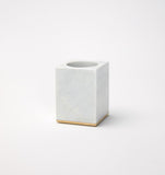 Sferra Pietra Toothbrush Holder White & Gold