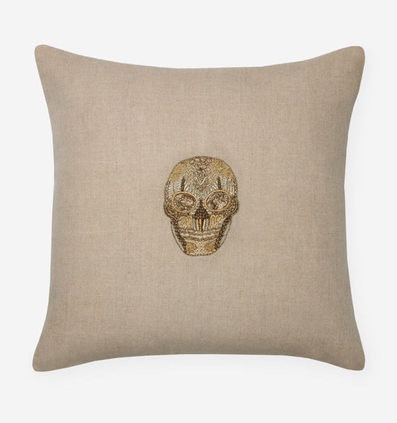 Sferra Skull Decorative Pillow