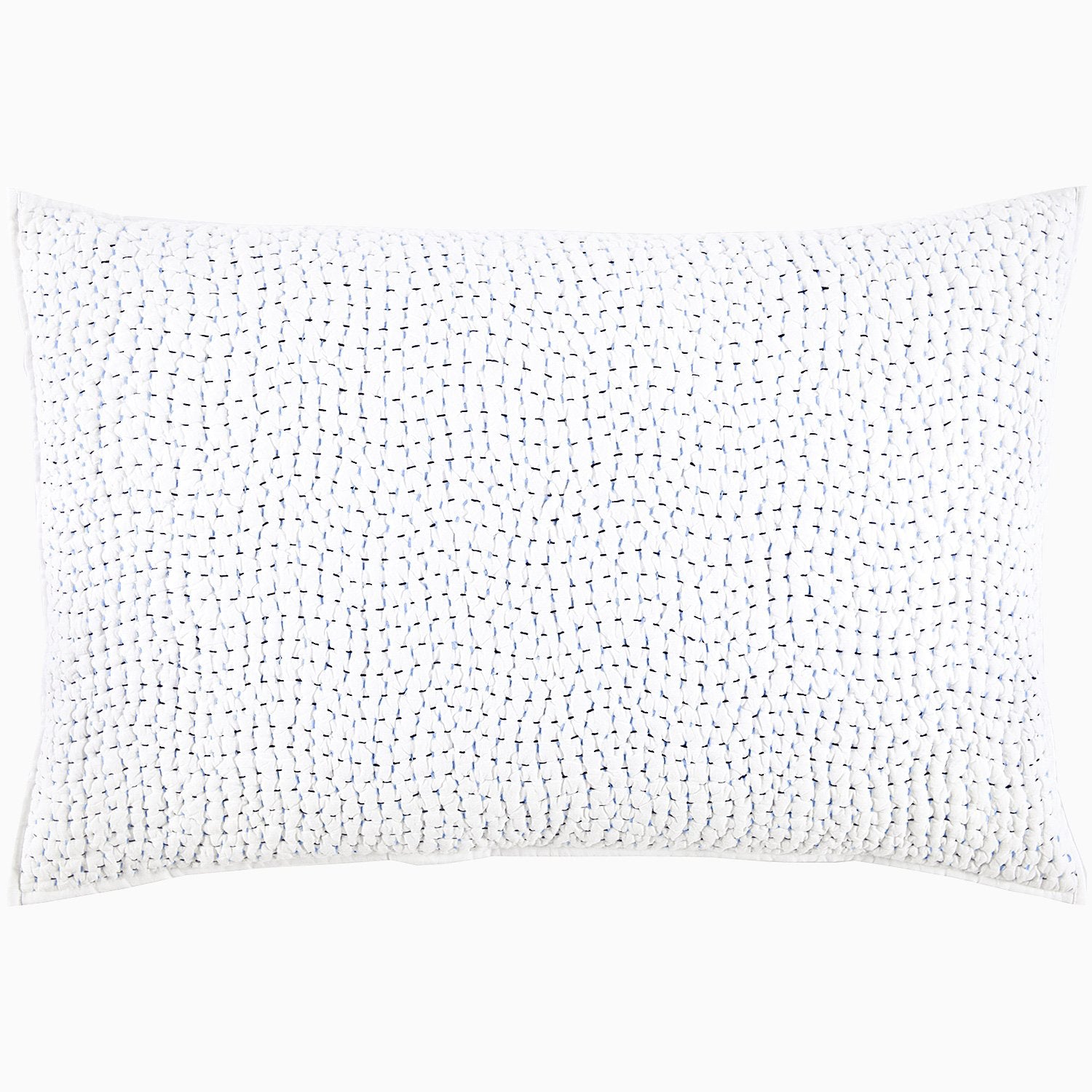 John Robshaw Stitched Light Indigo Sham - Thumbnail 3