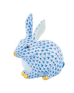 Herend Chubby Bunny, Blue