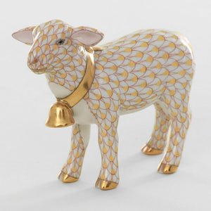 Herend Lamb With Bell, Butterscotch