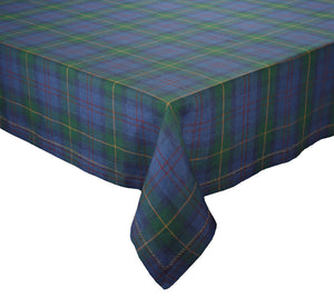 Kim Seybert Tartan Tablecloth, Blue/Green