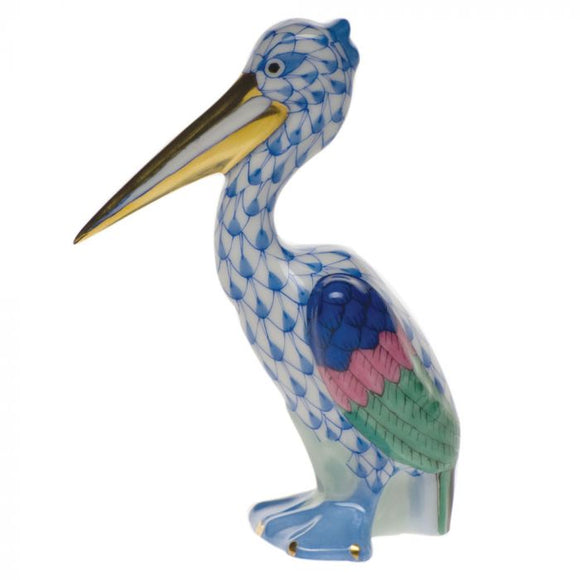 Herend Pelican - Blue