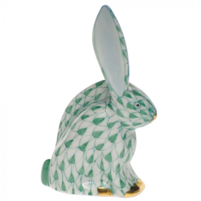 Herend Rabbit Miniature, Green