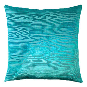 Woodgrain Velvet Pillow 20x20 - Aruba