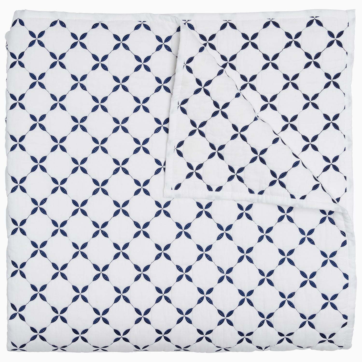 John Robshaw Layla Indigo Coverlet, Twin