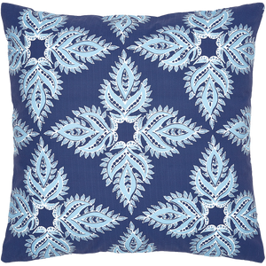 John Robshaw Verdin Indigo Decorative Pillow 22x22