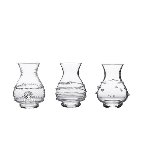 Juliska Mini Vase Trio Clear, S/3