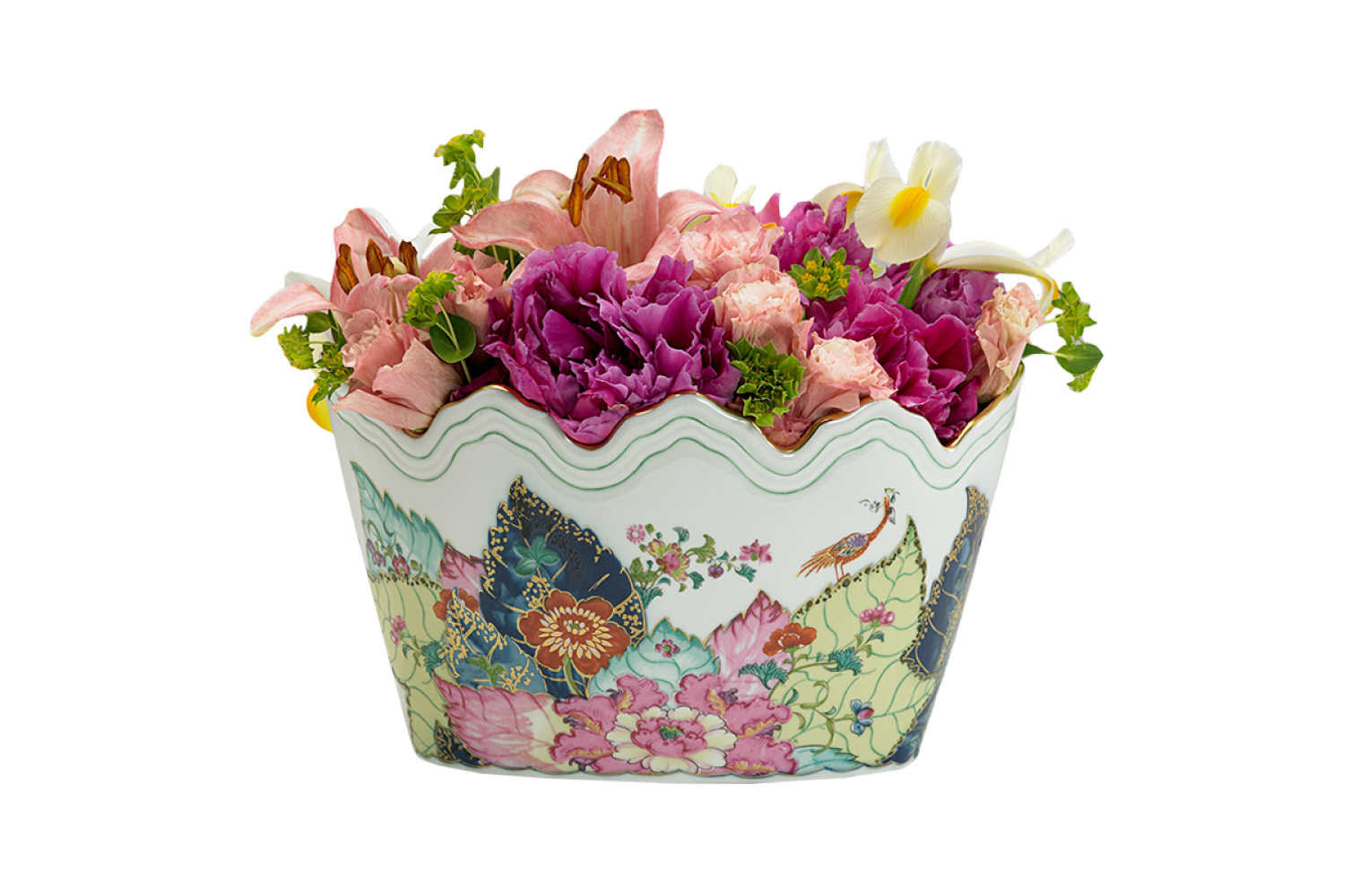 Mottahedeh Tobacco Leaf Monteith Cachepot - Thumbnail 2