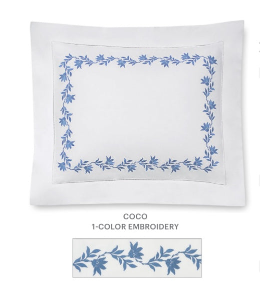 Sferra Coco Fiona King Duvet with Hemstitch