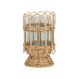 Juliska Provence Rattan Hurricane - Whitewash - Medium