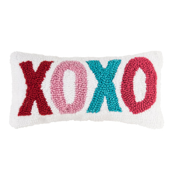 XOXO Hooked Pillow