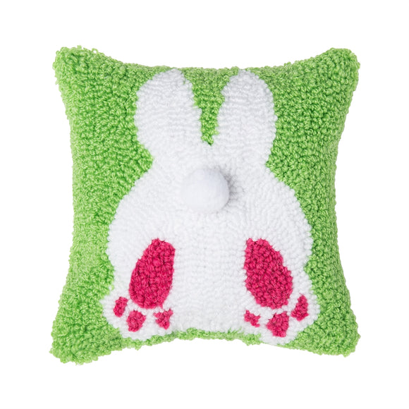 Bunny Bum Hooked Pillow