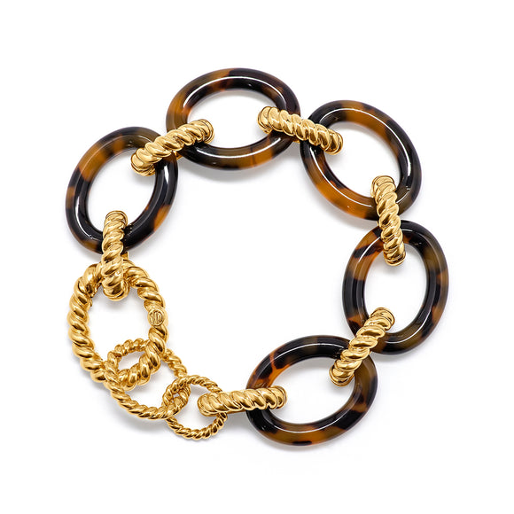 Lauren Ralph Lauren Gold Tone Tortoise Logo Charm Flex Line Bracelet |  Dillard's